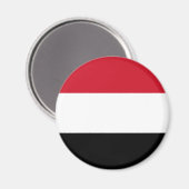 Jemen Flag Magnet Magneet (Voorkant / Achterkant)