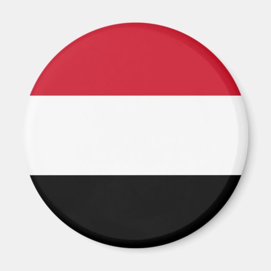 Jemen Flag Magnet Magneet (Voorkant)