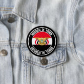 Jemen Round Emblem Ronde Button 7,6 Cm (In situ)