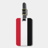 Jemen vlag bagagelabel (Voorkant verticaal)