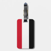 Jemen vlag bagagelabel (Achterkant verticaal)