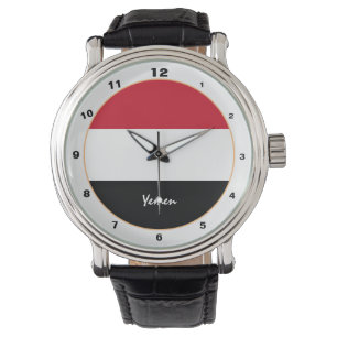 Jemen Vlag & Jemen trendy mode /design watch Horloge