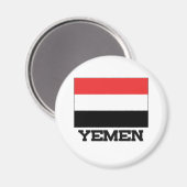 Jemen vlag magneet (Voorkant / Achterkant)