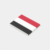 Jemen vlag post-it® notes (Schuin)