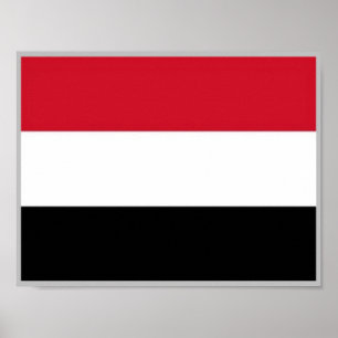 Jemen - Vlag - Poster