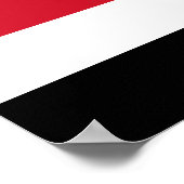 Jemen vlag poster (Hoek)
