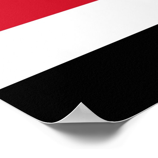 Jemen vlag poster (Hoek)