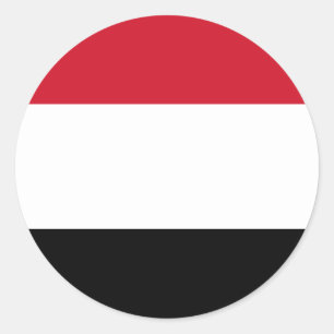 Jemen vlag ronde sticker