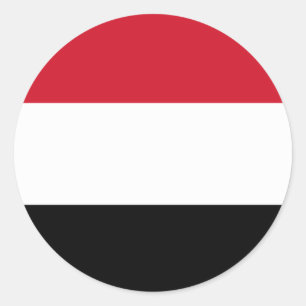 Jemen vlag ronde sticker