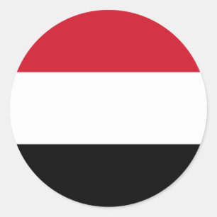 jemen vlag ronde sticker