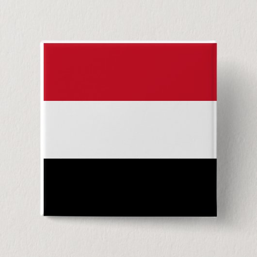Jemen vlag vierkante button 5,1 cm (Voorkant)