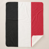 Jemenitische vlag sherpa deken (Voorkant)