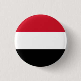 Jemenitische vlag, vlag van Jemen Ronde Button 3,2 Cm