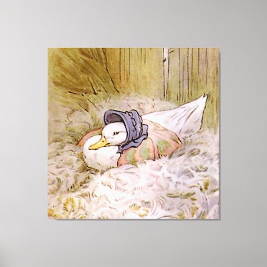 Jemima Puddle-Duck Hatching Haar Eieren Door Beatr Canvas Afdruk (Voorkant)