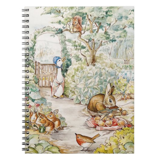 Jemima Puddle Duck in de tuin van Mr. Mc Gregor Notitieboek (Voorkant)