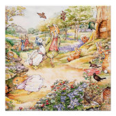 Jemima Puddle Duck loopt met Fox Perfect Poster (Voorkant)
