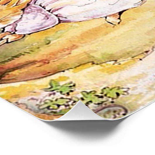 Jemima Puddle Duck loopt met Fox Perfect Poster (Hoek)