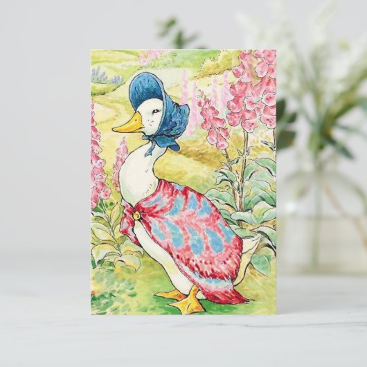 "Jemima Puddle Duck" van Beatrix Potter Bedankkaart (Staand voorkant)