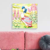 "Jemima Puddle Duck" van Beatrix Potter Canvas Afdruk (Insitu (Woonkamer))