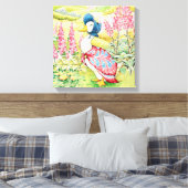 "Jemima Puddle Duck" van Beatrix Potter Canvas Afdruk (Insitu (Slaapkamer))