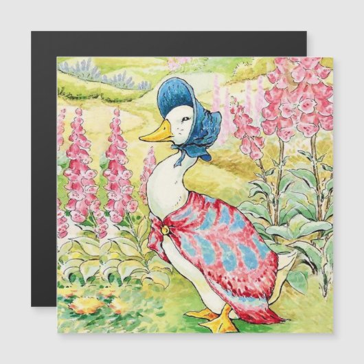 "Jemima Puddle Duck" van Beatrix Potter Magnetische Uitnodiging (Voorkant / Achterkant)