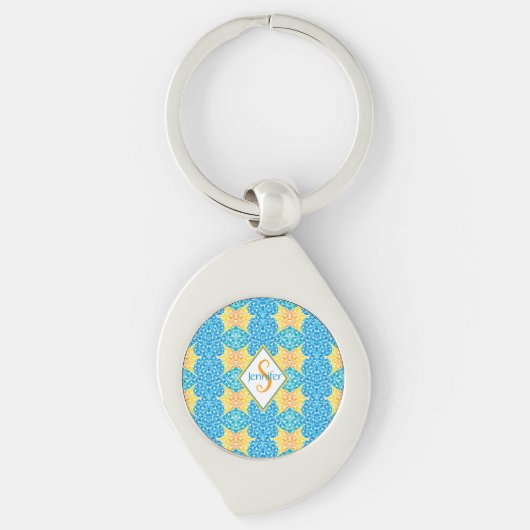Jen Mosaic Business Keychain (Voorkant)