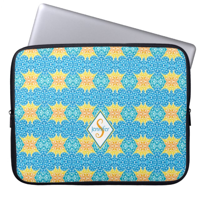Jen Mosaic Laptop Sleeve (Voorkant)