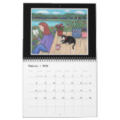 Jen Niles Art calendrier mural de 12 mois (Feb 2026)