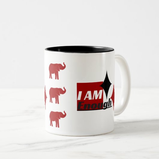 J'EN SUFFIS À Deux Tons De Mug D'Éléphant (Devant droit)