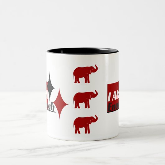 J'EN SUFFIS À Deux Tons De Mug D'Éléphant (Centre)