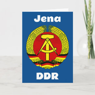 Jena, DDR, Jena, Duitsland (Oost-Duitse DDR Ossi) Kaart
