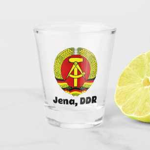 Jena, DDR, Jena, Duitsland (Oost-Duitse DDR Ossi) Shot Glas