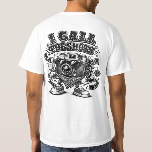 J'encadre les plans – T-Shirt Black Camera (Dos)