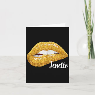 Jenelle - cadeau met naam mouwloos kaart