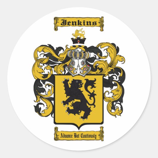 Jenkins Ronde Sticker (Voorkant)