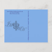 Jenna en Mitch redden de date Aankondigingskaart (Achterkant)