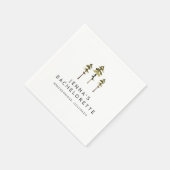 JENNA Pine Tree Camp Mountain Bachelorette Servet (Hoek)