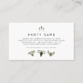 JENNA Rustic Pine Bachelorette Panty Game Ticket (Devant)