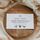 JENNA Rustic Pine Bachelorette Panty Game Ticket