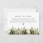 JENNA Rustic Waterverf Pine Books for Baby Kaart (Voorkant)
