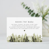 JENNA Rustic Waterverf Pine Books for Baby Kaart (Staand voorkant)