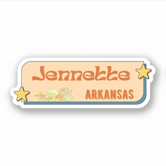 Jennette, Arkansas Sticker (Voorkant)