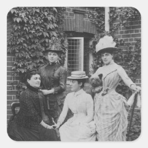 Jennie Jerome, later Lady Randolph Churchill Vierkante Sticker