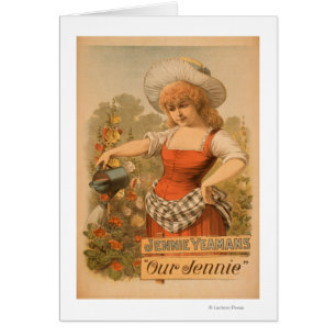 Jennie Yeamans "Our Jennie" Theater Poster