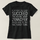 JENNIFER Gift Name Personalized Birthday Funny Chr T-shirt (Design voorkant)