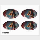 Jennifer Linnea 1 Fanz Ovale Sticker (Vel)