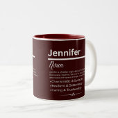 Jennifer Personalized Girl Name Meaning Coffee Mug (Devant droit)