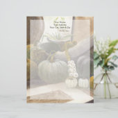 Jennifer's pompoenen gepersonaliseerd briefhoofd (Staand voorkant)