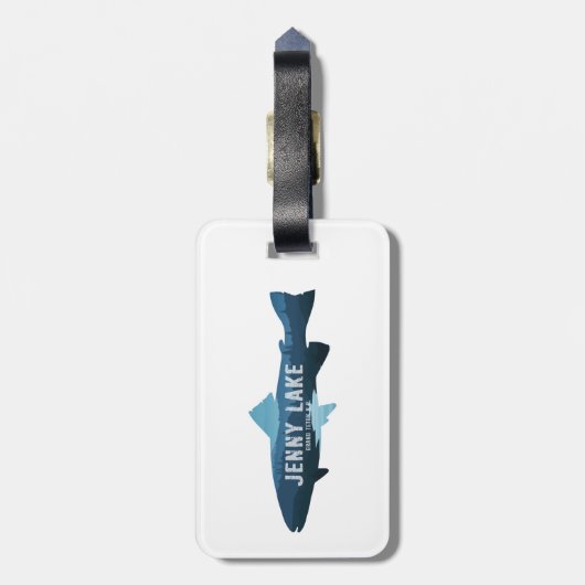 Jenny Lake Grand Teton Nationaal Park Bagagelabel (Achterkant verticaal)