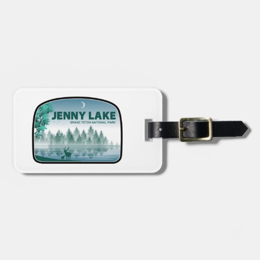 Jenny Lake Grand Teton Nationaal Park Herten Bagagelabel (Voorkant horizontaal)